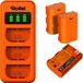 Rollei Opladerset LP-E6-3-pack batterijen en oplader