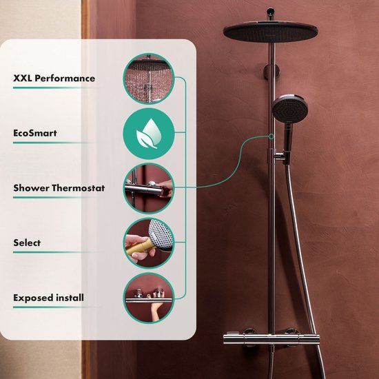 Hansgrohe Raindance Alive S Showerpipe 300 1jet Brushed Bronze