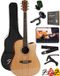 Finesse Premium Guitare Acoustique - 4/4 41" - Épicéa Massif - Guitare Western - Guitare Enfant & Adultes - Naturel