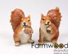 Farmwood Animals Beeld eekhoorn etend 16x9x18cm