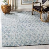Safavieh multifunctioneel tapijt voor binnen hedendaags 120 x 180 cm Ivoor/blauw