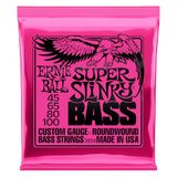 Ernie Ball Super Slinky Nickel Wound snaren voor elektrische basgitaar - 45-100 gauge