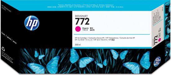 HP 772 Magenta DesignJet Ink Cartridge - 300ml