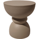 Rebecca Mobili Table Basse Moderne Dolomite 42,5x35x35 cm Mgo Marron Moka