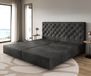 DELIFE Boxspringframe Dream-Great microvezel antraciet vintage 200x200 cm