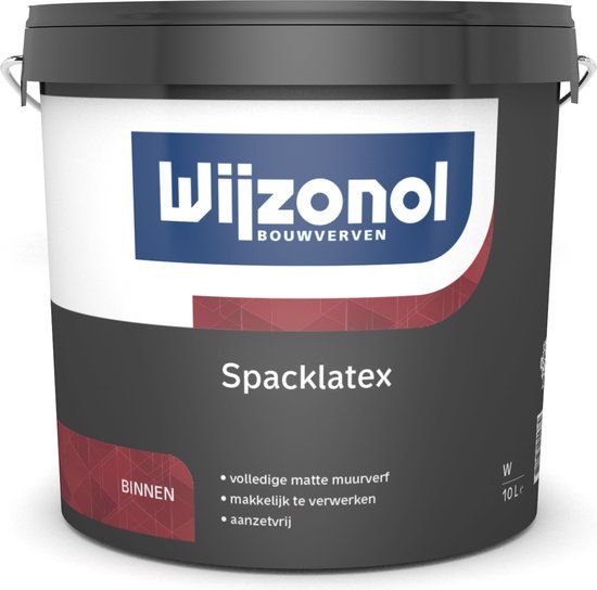 Wijzonol Spacklatex Muurverf - Wit - 10 liter