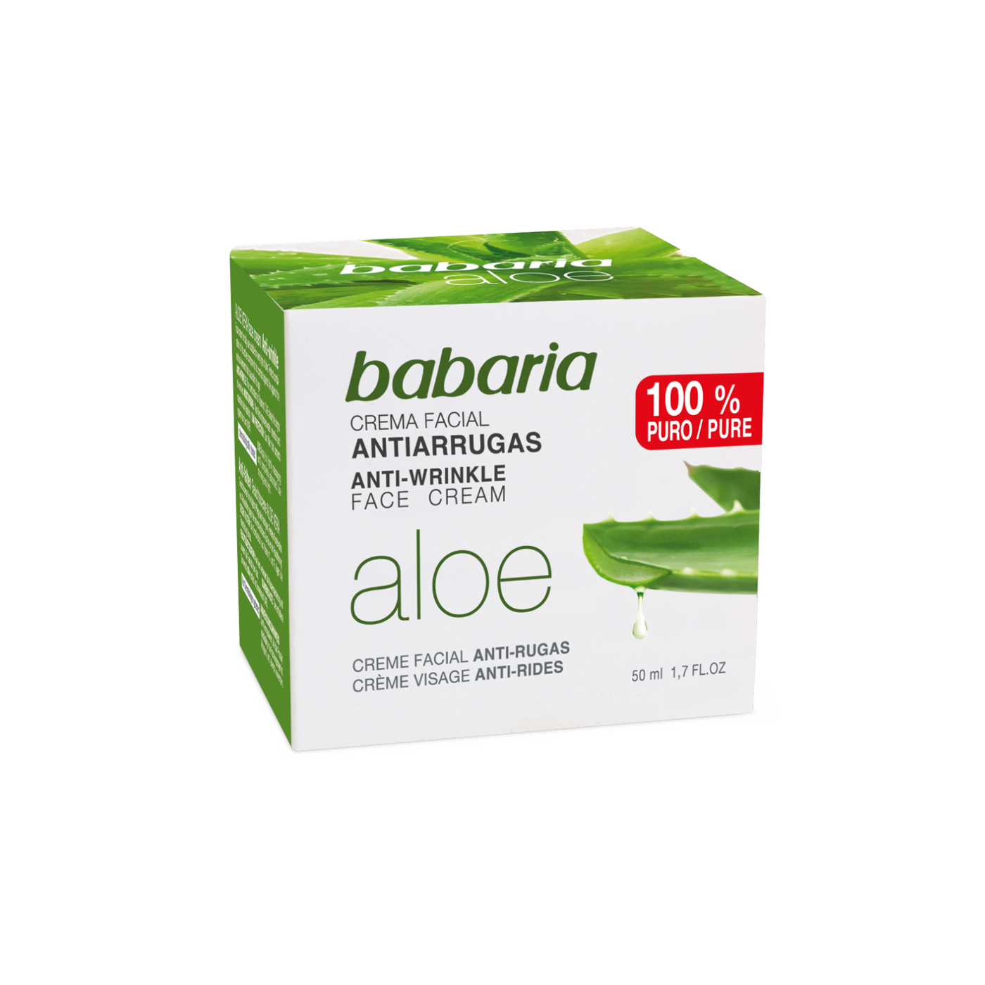 - Anti-RimpelcrÃ¨me Aloe Vera Babaria 50 ml 50 ml / dames