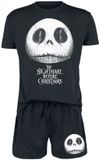 The Nightmare Before Christmas Jack & Sally Pyjama zwart Katoen