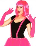 Atosa Verkleed Bretels voor volwassenen - Fuchsia roze