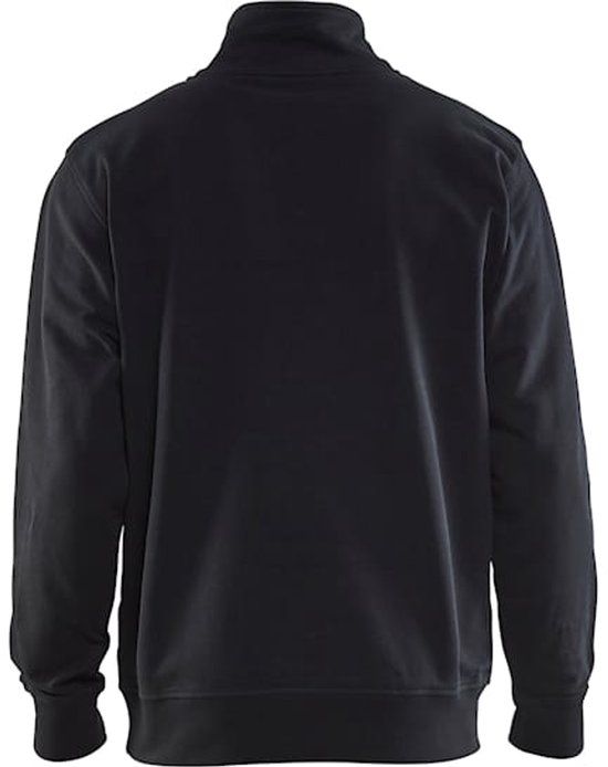 Blåkläder Sweatshirt bi-colour met halve rits 3353-1158 - Zwart/Medium grijs - XS