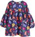 Next - Meisjes - Jurk met lange mouwen en print - Blauw