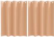 vidaXL Rideaux occultants à œillets 2 pcs Beige clair 140 x 140 cm