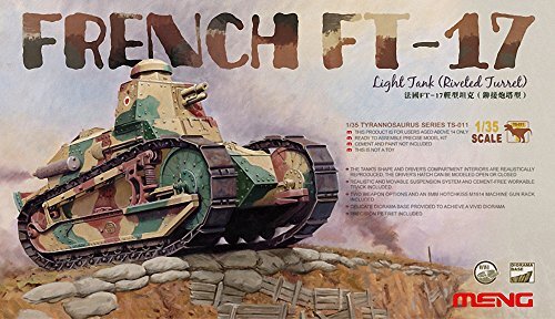 meng "Model 1:35 Franse FT-17 Light Tank geklonken torent" Kit (meerkleurig)