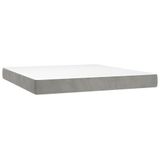 VidaXL 347848 Super Kingsize Innerspring Mattress Medium Grey/White Polyester 180x200x20 cm