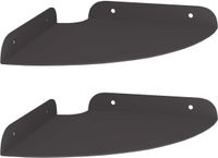 vidaXL Hoek Plank 2 st Zwart 18 x 18 x 2 cm