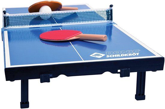 Donic Schildkröt Mini Tafeltennistafel 68 x 33 x 9 cm - blauw