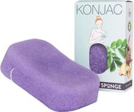 Elicious® Konjac Spons - Badspons Extra Dik - Kalmerend - Lavendel - Huidreiniging - Natuurlijk - Plasticvrij - Vegan - Dierproefvrij
