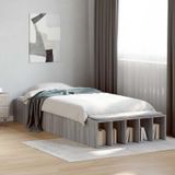 Maison Exclusive Lit bébé exclusif avec espace de rangement, gris Sonoma, 80 x 200 cm, en panneaux de particules