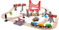 Hape Treinset 51-delig - Houten Spoorbaan Set - Multicolor