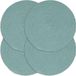 vidaXL Placemats - 4 stuks - Rond - 38 cm - Katoen - Effen - Groen