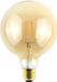 HOFTRONIC LED Filament lamp E27 - 9 Watt 950 Lumen - G125 Vorm - 2200K Warmwit licht - Dimbaar - Amber glas