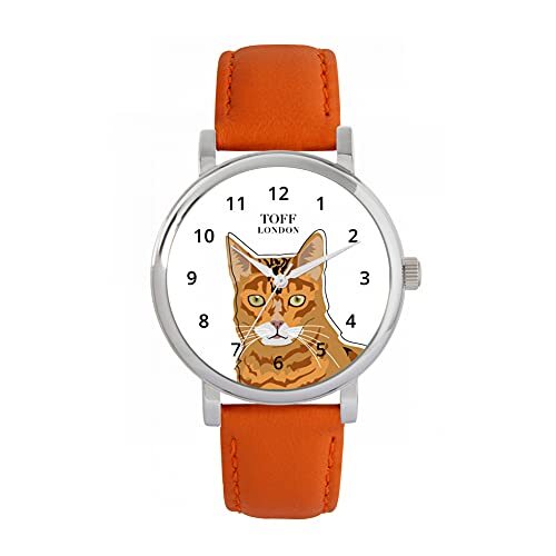 Toff London Ginger Bengal Head Cat Watch