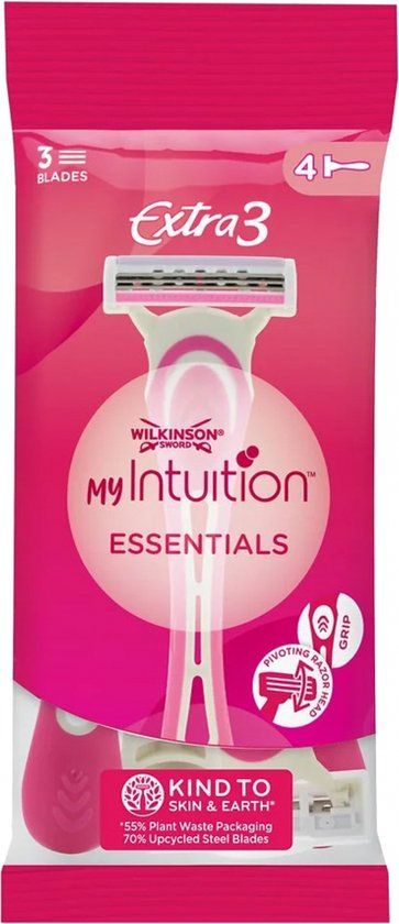 Wilkinson Sword Extra 3 Beauty - Scheerapparaten voor dames - 4 stuks