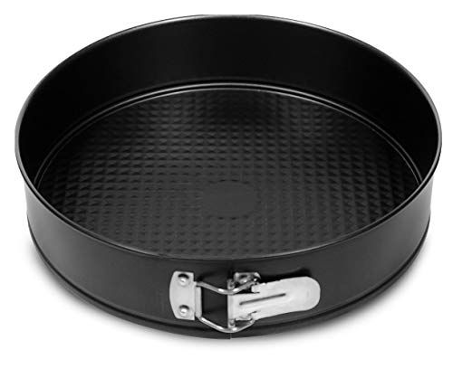 Formegolose Springvorm 22 cm - Staal met dubbele anti-aanbaklaag - Zwart