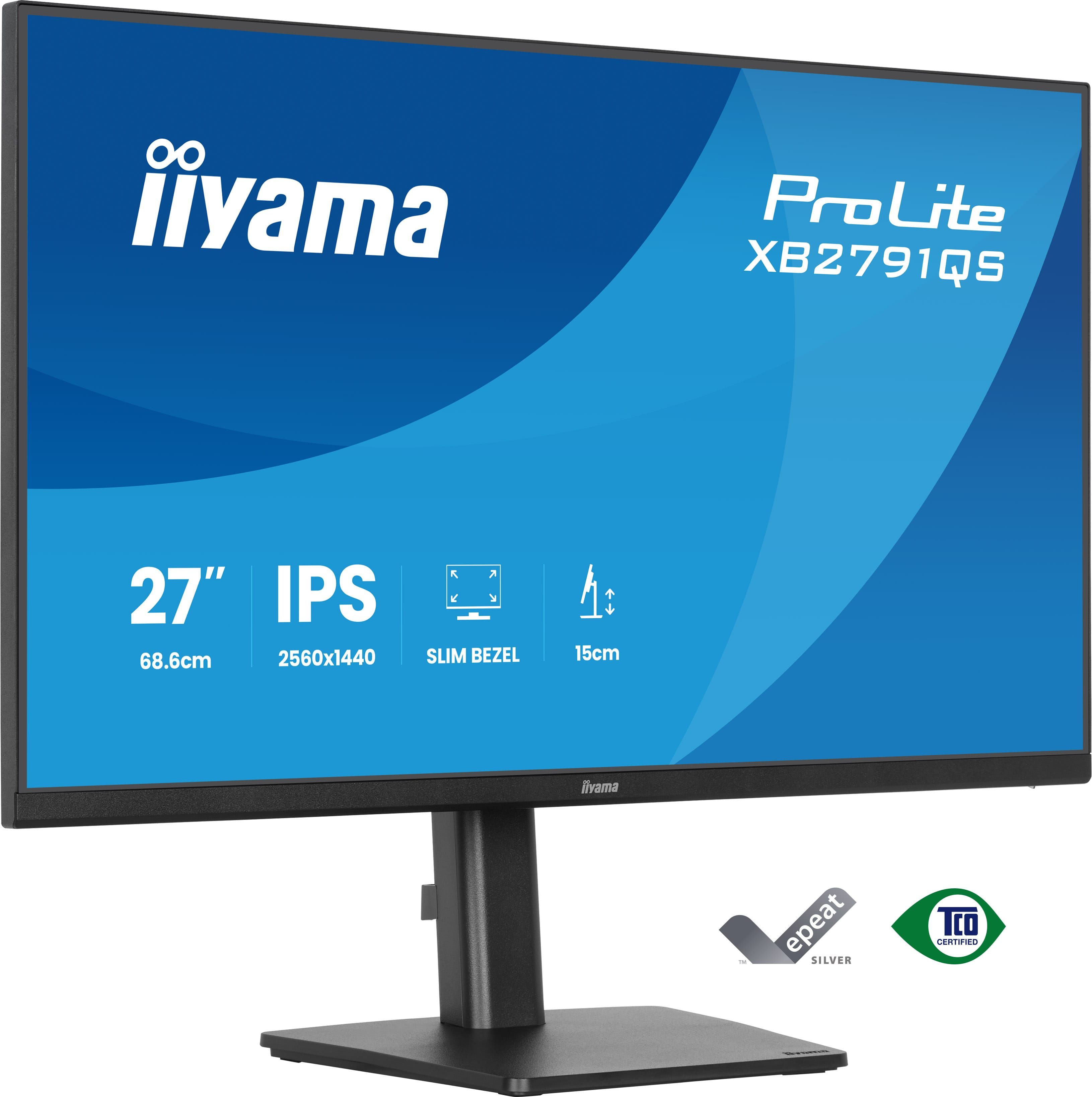 iiyama ProLite XB2791QS-B1 - 27 inch - QHD - IPS - verstelbaar