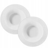 Wilmax Diepe Porseleinen Borden 22,5cm - Set van 2