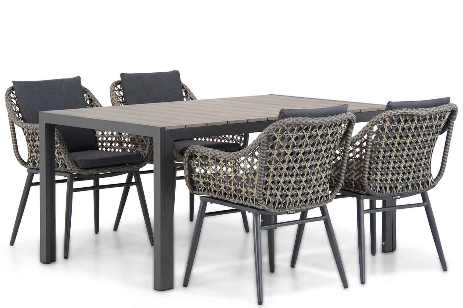Lifestyle Garden Furniture Dolphin/Young 155cm dining tuinset 5-delig