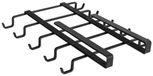 Wenko Bekerhouder Klea hangend met 10 haken mat zwart staal 22x28cm