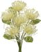 Ibenzoa® Set van 6 Chrysanthèmes Artificiels avec Tige Flexible - Blanc