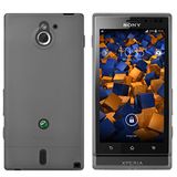 mumbi TPU Siliconen Case voor Sony Xperia sola Silicon Case Cover Transparant zwart