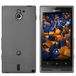 mumbi TPU Siliconen Case voor Sony Xperia sola Silicon Case Cover Transparant zwart