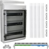 Hensel 6100230 KV 3554 Kleine verdeelkast Opbouw (op muur) Aantal groepen: 54 Aantal rijen: 3 Inhoud: 1 stuk(s)