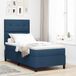 Maison Exclusive - Lit boxspring avec tête de lit, bleu, 80 x 200 cm, rembourré