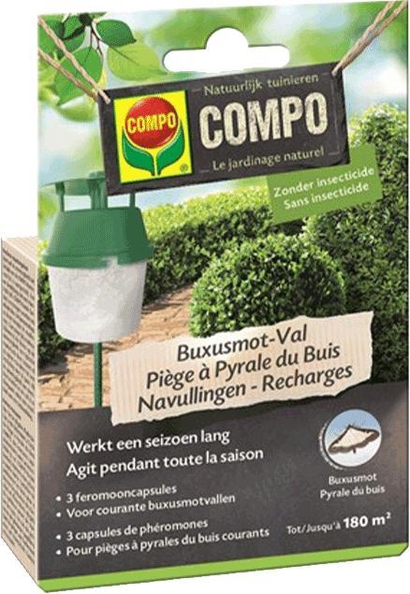 Compo Buxussmotval - 3 navullingen/ navul - 1 verpakking