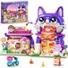 Kattenhuis bouwkit met LED-verlichting
