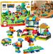 LEAN TOYS Zachte sensorische siliconen bouwblokken dierenhuis 151 st.