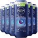NIVEA Men Shampoo & Douchegel 3in1 Total Relax - 6 x 250 ml