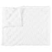HOME DECO FACTORY TX0237 Flanellen deken, wit en beige, geruit, 120x150 cm