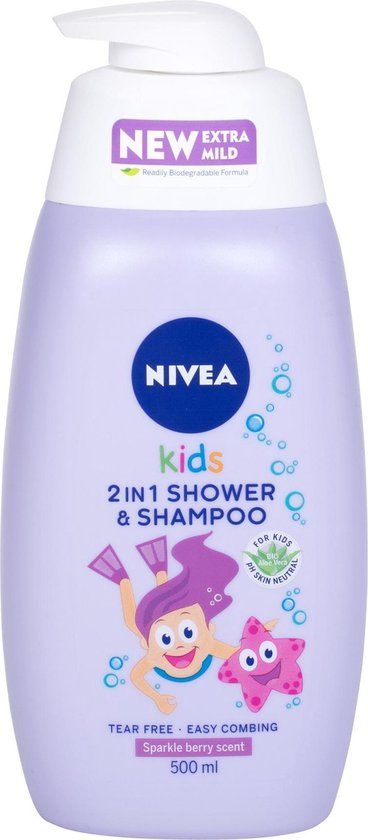 Nivea 2 In 1 Shower Shampoo Baby Shower Gel And Shampoo 2 In 1 With The Aroma Of Forest Fruits 500 ml