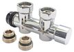 OEM Icecat Distributeur de thermostat, chromé, pour système à deux tubes, raccordement MF1/2 (15x21)
