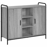 vidaXL Dressoir Grijs Sonoma 97 x 33 x 81 cm Bewerkt hout