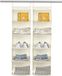 Organiseur de garde-robe - Set van 2 - Support suspendu avec 5 compartiments et 6 poches latérales - Beige