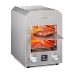 Klarstein Hannibal hoge-temperatuur-grill indoor 2.200W 850°C RVS zilver