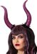 Atosa Halloween/horror verkleed diadeem/tiara - grote duivel hoorns - kunststof - dames/meisjes