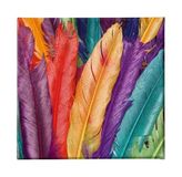 Homemania Wandafbeelding, natuurlijke kleuren, voor woonkamer, slaapkamer, meerkleurig, 60 x 3 x 60 cm, HM20KNV60 x 60 – 57, polyester, hout