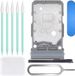 OEM Samsung Dual-SIM Card Slot Holder for Galaxy S21 Ultra - Black